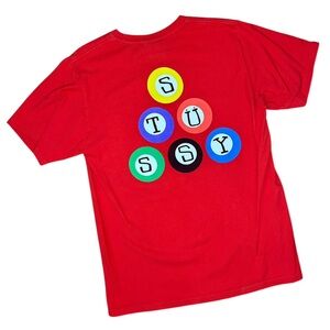 Stüssy : Red Billiards Tee